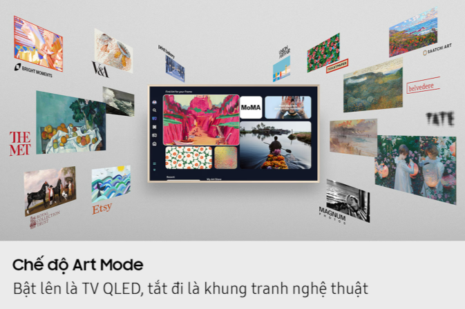 QLED Tivi Khung Tranh Samsung 4K 55 inch 55LS03H model 2026 Mới 100%