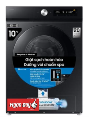 Máy giặt Samsung Bespoke AI EcoBubble Inverter 10 kg WW10DB7U34GBSV