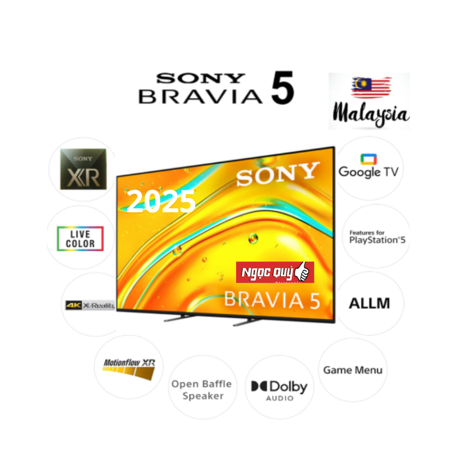 Google Tivi Mini LED Sony 4K 55 inch 55XR50 Mẫu 2025 Mới 100%
