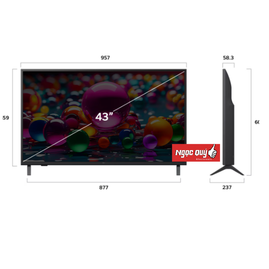 Smart Tivi LG 4K 43 inch 43UA8450PSA Chính Hãng Mẫu 2025  Chính Hãng