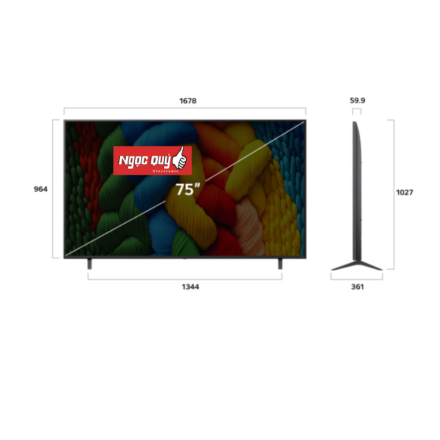 Smart Tivi NanoCell LG 4K 75 inch 75NANO80ASA Model 2025