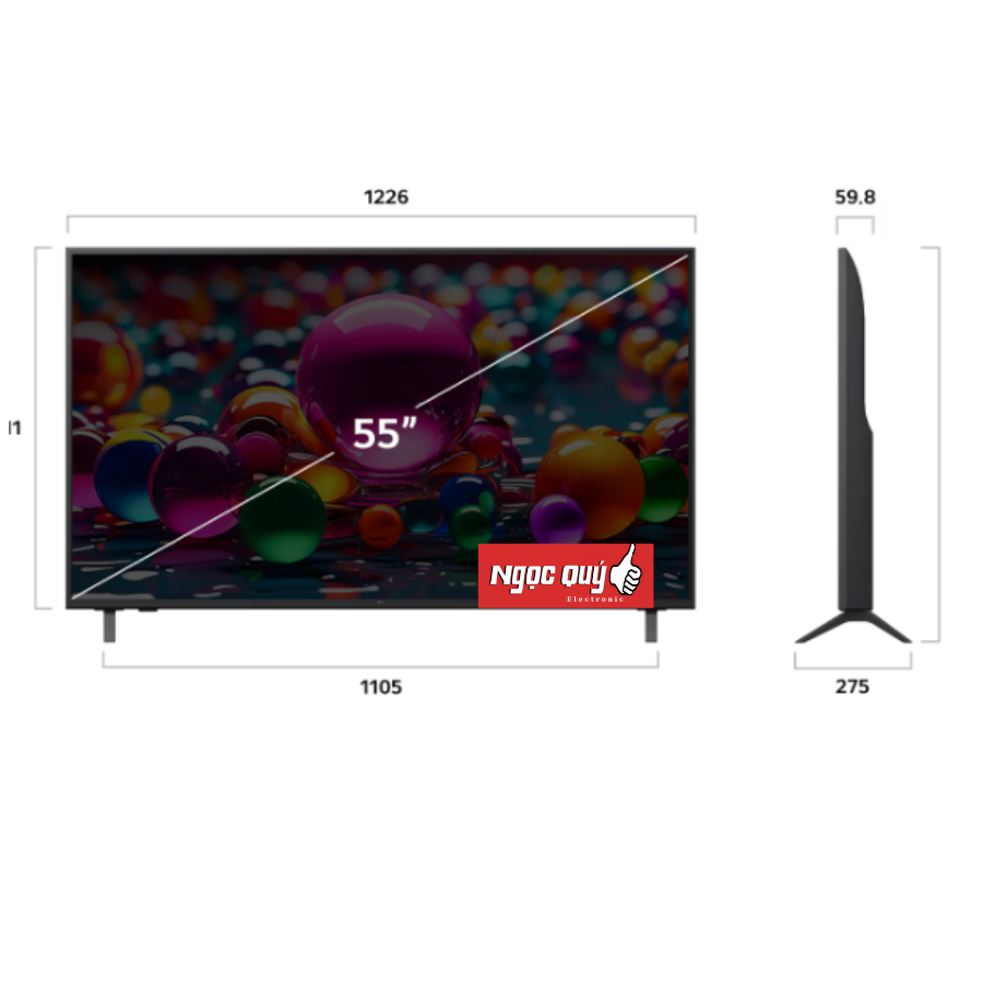 Smart Tivi LG 4K 55 inch 55UA8450PSA Chính Hãng Model 2025 Mới 100%