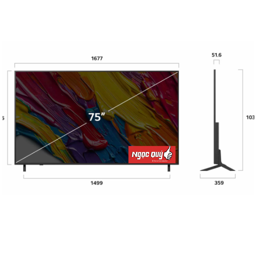 Smart Tivi LG QNED 4K 75 Inch 75QNED82ASA Mẫu 2025 Chính Hãng Mới 100%