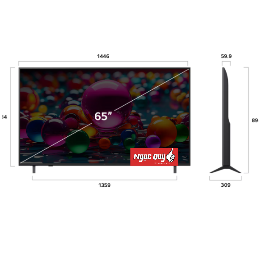 Smart Tivi LG 65 inch 65UA8450 UHD AI 4K 2025 Mới 100% Chính Hãng