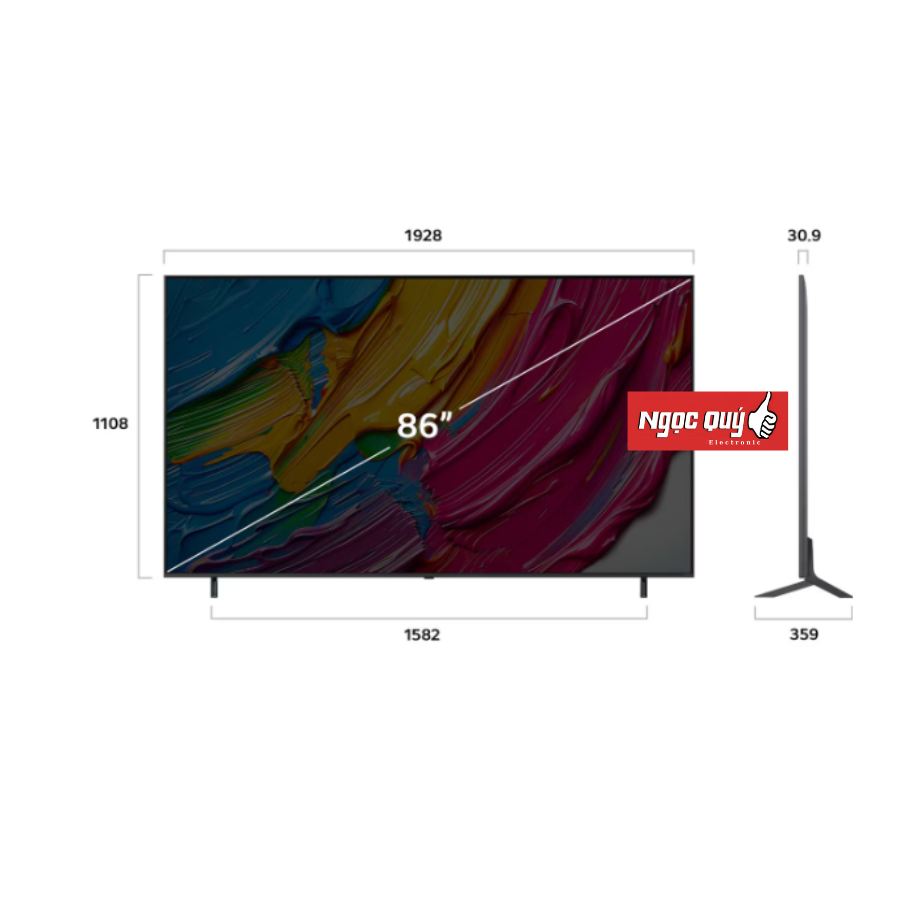 Smart Tivi LG 86 inch 86QNED80ASA QNED AI 4K 2025 Mới 100% Chính Hãng Rẻ Nhất