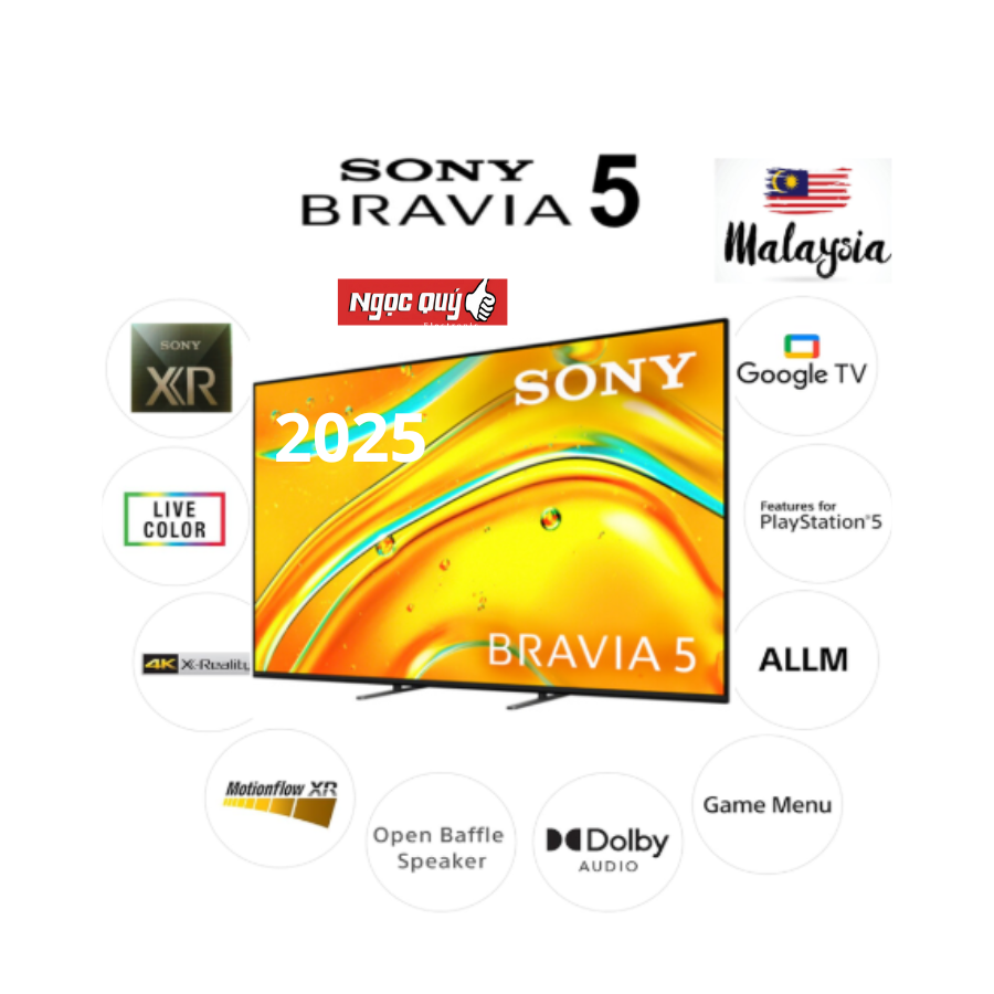 Google Tivi Mini LED Sony 4K 55 inch 55XR50 Mẫu 2025 Mới 100%