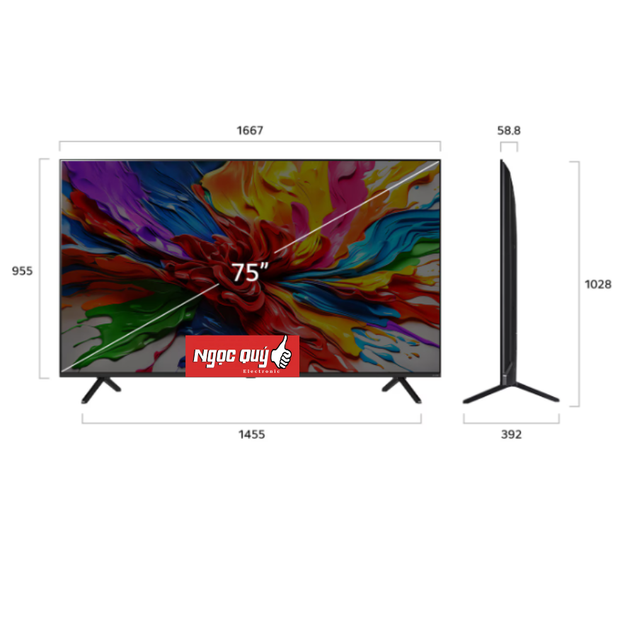 Smart Tivi LG QNED evo AI MiniLED 4K 75 inch 75QNED92ASA Mẫu 2025 Mới 100% Chính hãng