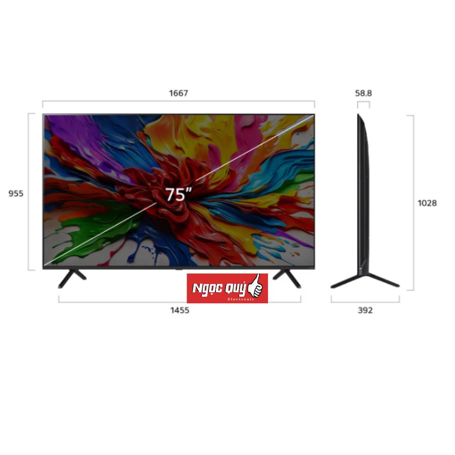 Smart Tivi LG QNED evo AI MiniLED 4K 75 inch 75QNED92ASA Mẫu 2025 Mới 100%
