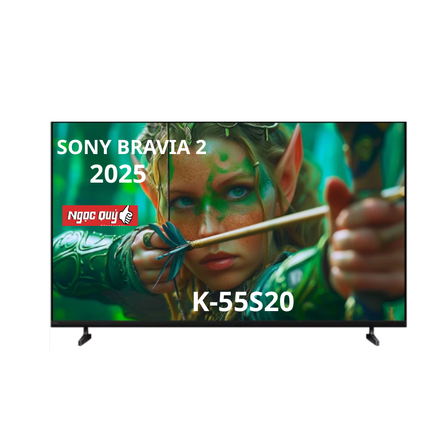 Smart Tivi Sony K-55S20 BRAVIA 2 II 55 inch 4K HDR Model 2025 Mới 100% Chính hãng