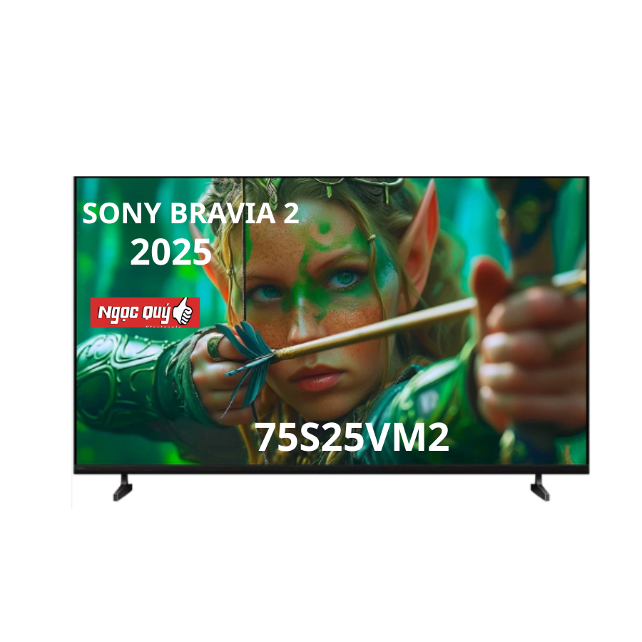 Google Tivi Sony K-75S25VM2 4K 75 Inch Mẫu 2025 Mới 100% Chính hãng