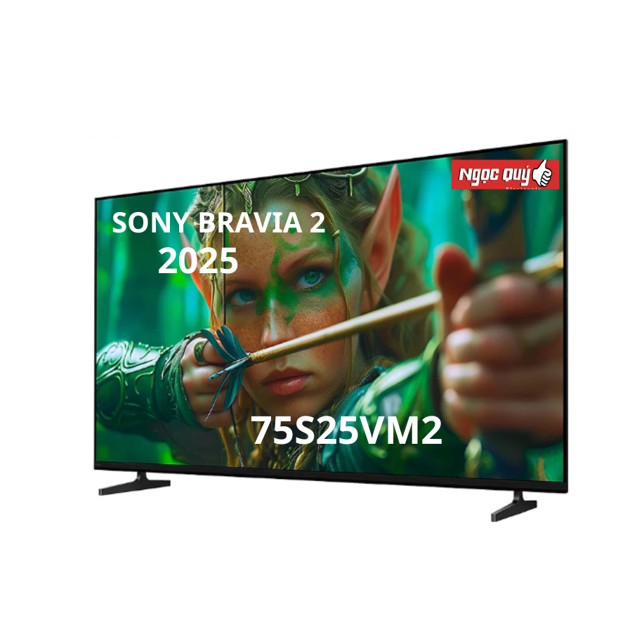 Google Tivi Sony K-75S25VM2 4K 75 Inch Mẫu 2025 Mới 100%