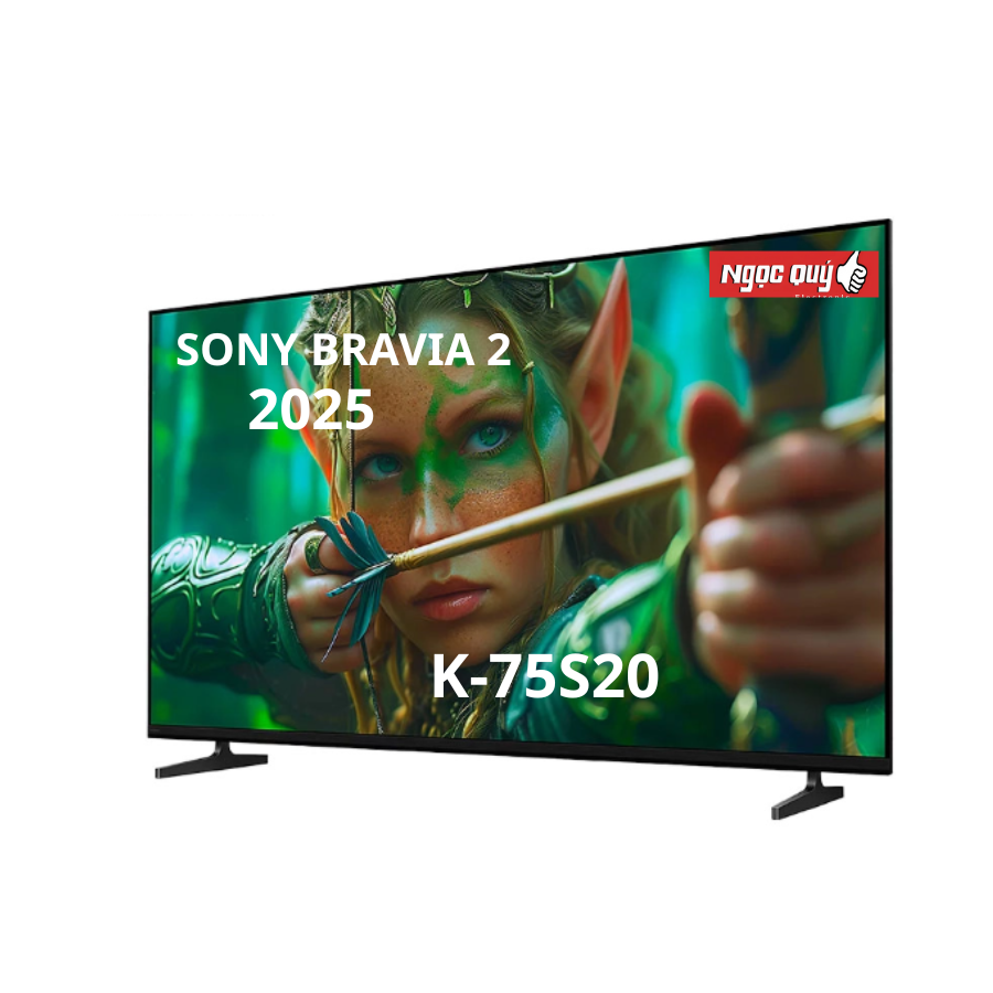 Smart TiVi Sony BRAVIA 2 II 75 inch 4K HDR K-75S20 mẫu 2025 Mới 100%