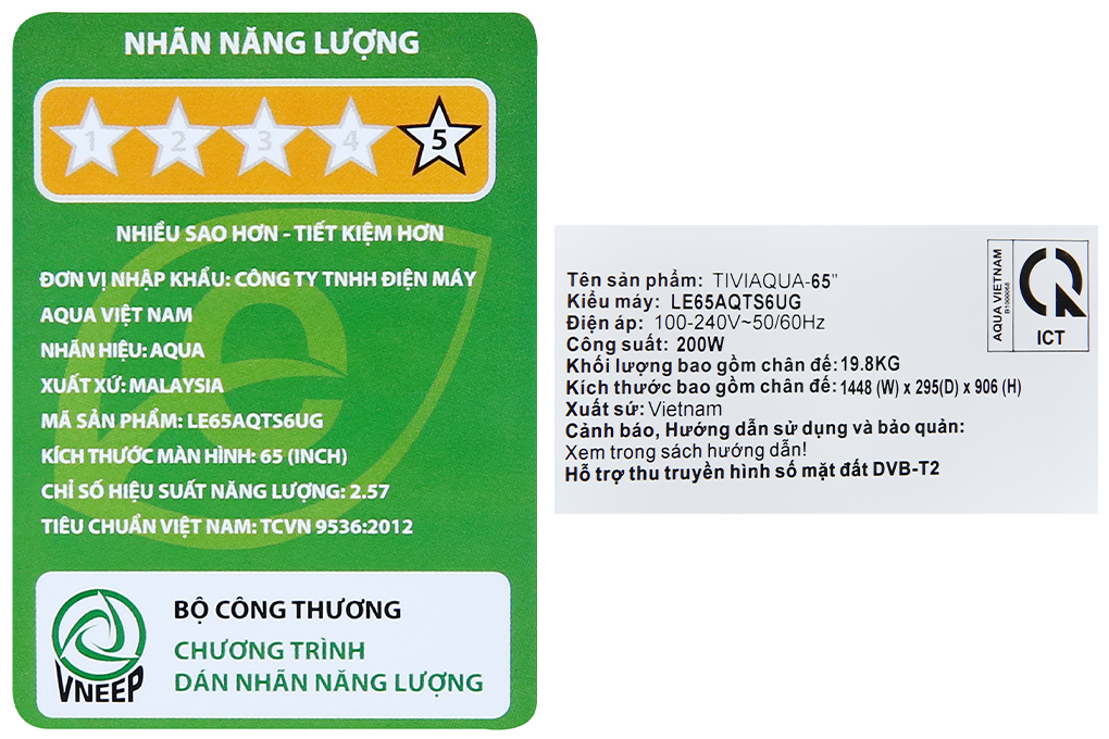 Android Tivi AQUA QLED 4K 65 inch 65AQTS6UG