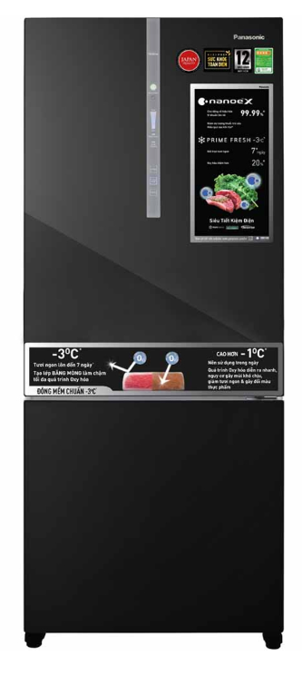 BX471XGKV Tủ Lạnh Panasonic Inverter 420 Lít NR-BX471XGKV Chính Hãng