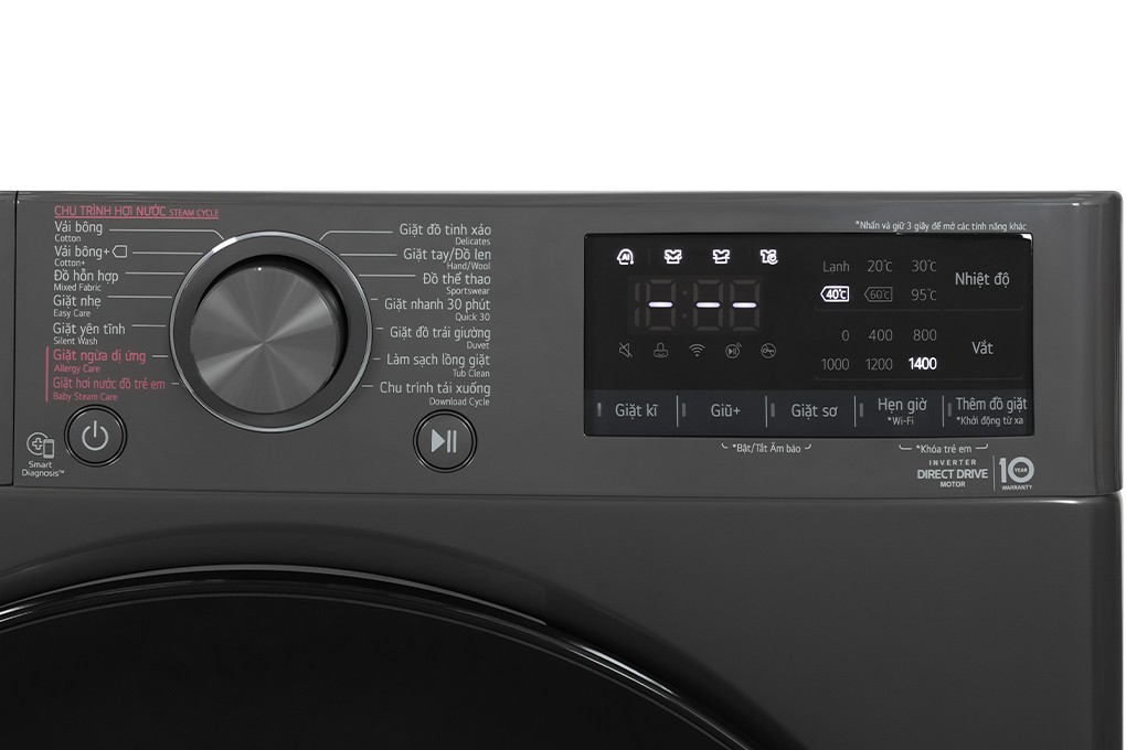 Máy giặt LG AI DD Inverter 9 kg FV1409S4M 2023