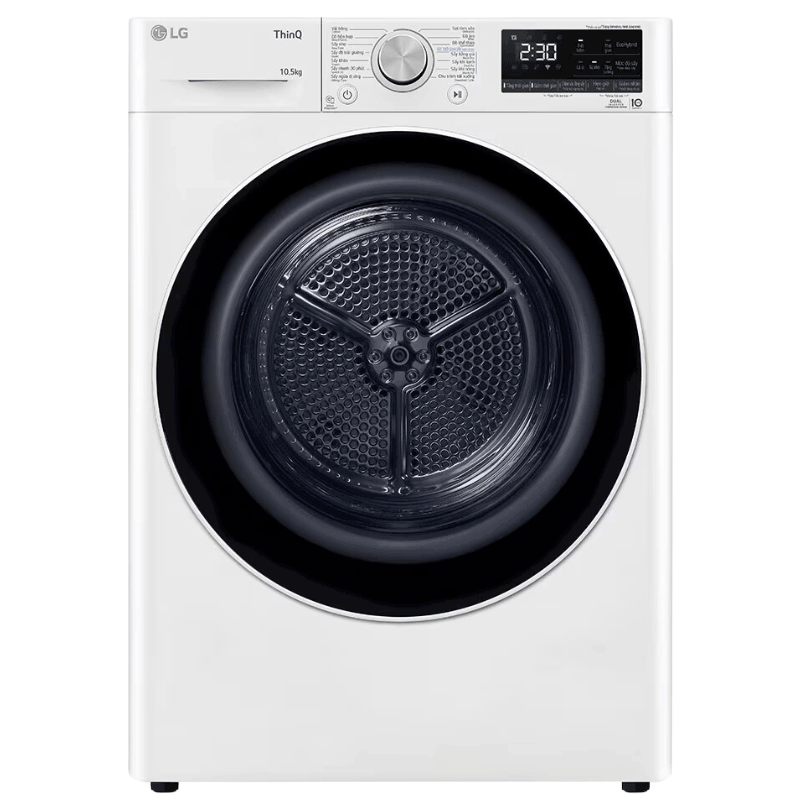 Máy sấy bơm nhiệt Heatpump Inverter LG 10.5Kg DVHP50W Giá tốt HN