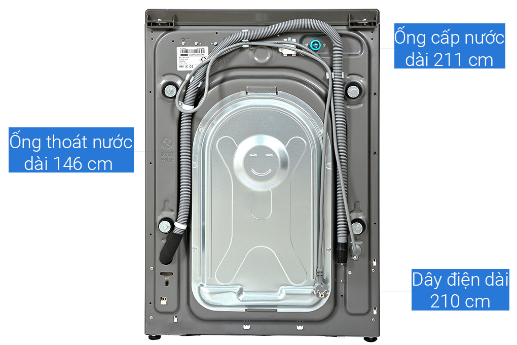 Máy giặt sấy Samsung WD11T734DBX/SV  AI Inverter 11kg-Sấy 7kg