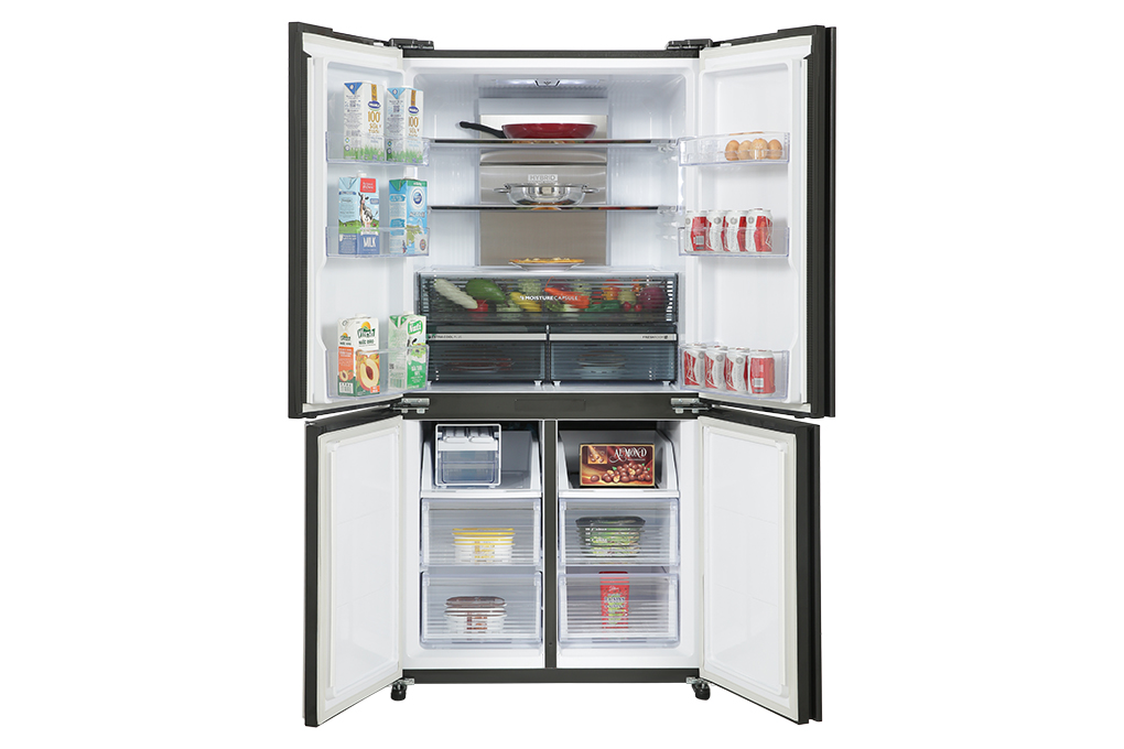 Tủ lạnh Sharp Inverter 572 lít Multi Door SJ-FXP640VG-BK