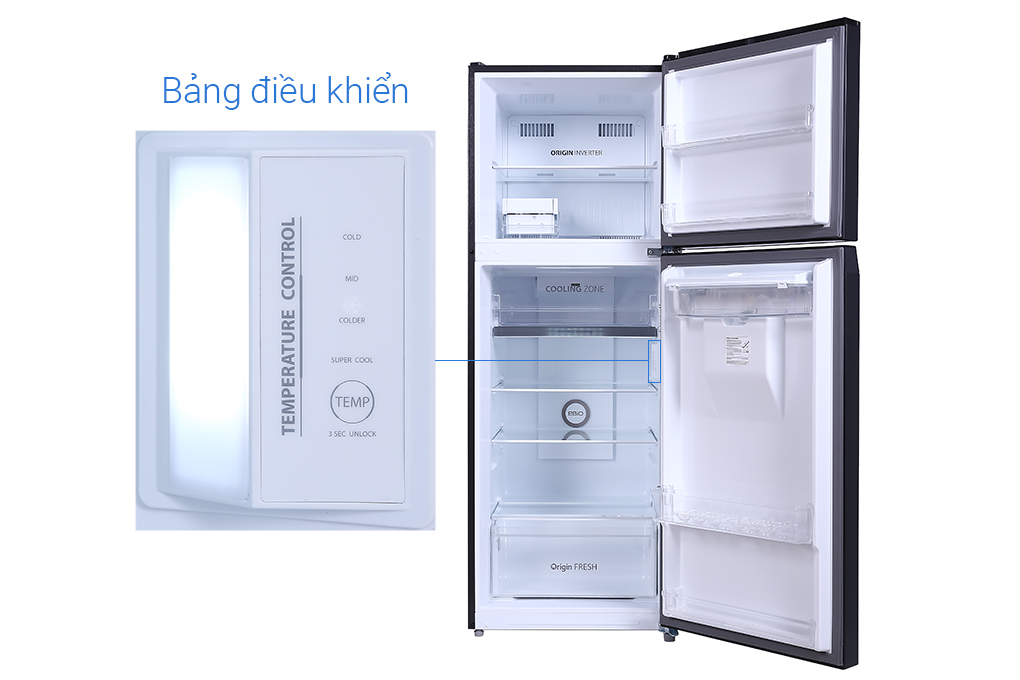 Tủ lạnh Toshiba Inverter 407 lít GR-RT535WE-PMV(06)-MG