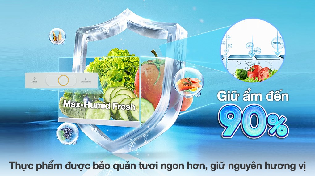 Tủ lạnh Toshiba Inverter 596 lít Side By Side GR-RS780WI-PGV(22)-XK Mới 100%