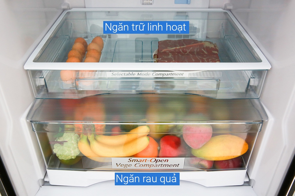 Tủ lạnh 3 cánh Hitachi R-FWB545PGV2 (GBW), 455 Lít