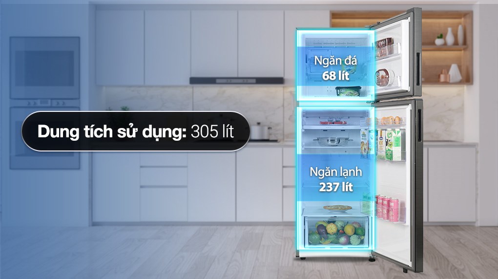 Tủ lạnh Samsung RT31CG5424B1SV Inverter 305 lít
