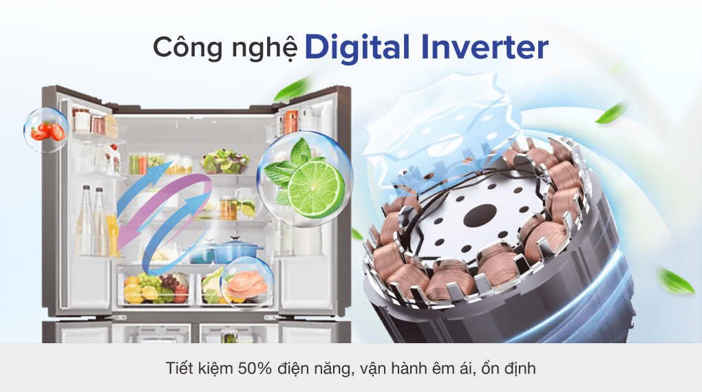 Tủ lạnh Samsung RF48A4010B4/SV  inverter 488 lít Tổng kho Samsung Miền bắc