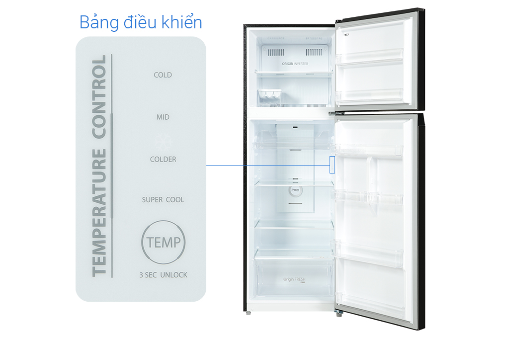 GR-RT468WE-PMV(58)-MM Tủ lạnh Toshiba Inverter 338 lít