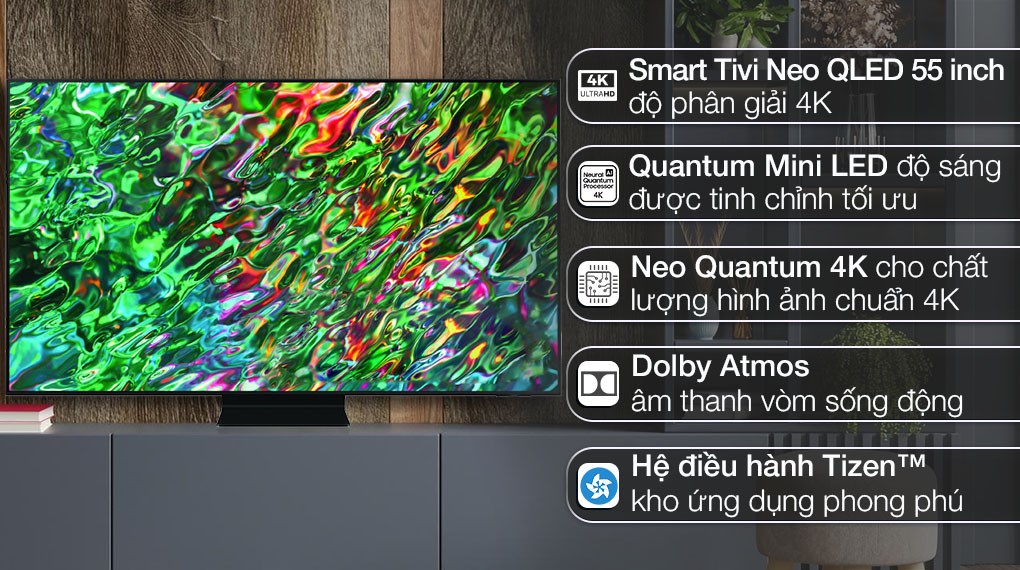 Smart Tivi Samsung QA55QN90C 4K NEO QLED 55 inch 2023 55QN90C