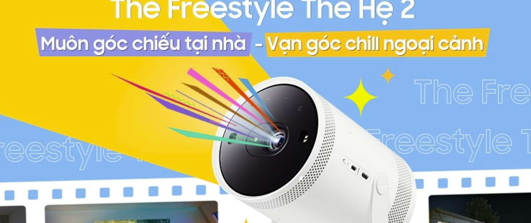 Máy chiếu bỏ túi Samsung The Freestyle 2nd Gen FHD HDR  (SP-LFF3CL)