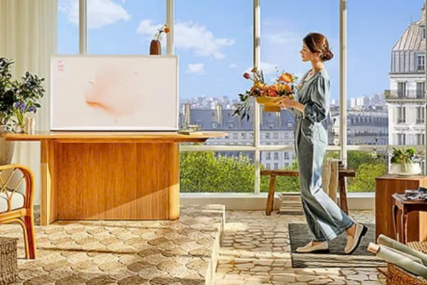 Smart Tivi Samsung The Serif QLED 4K 65 inch 2024 (65LS01D) Mới 100%