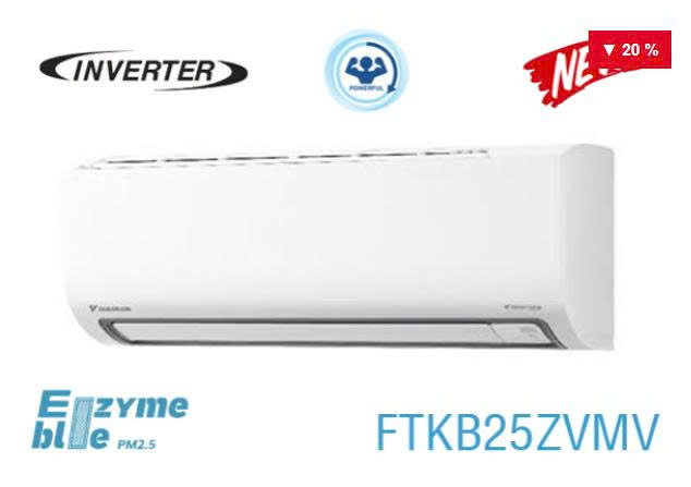 Điều hòa Daikin 9000 BTU 1 chiều inverter FTKB25ZVMV Mới 100%
