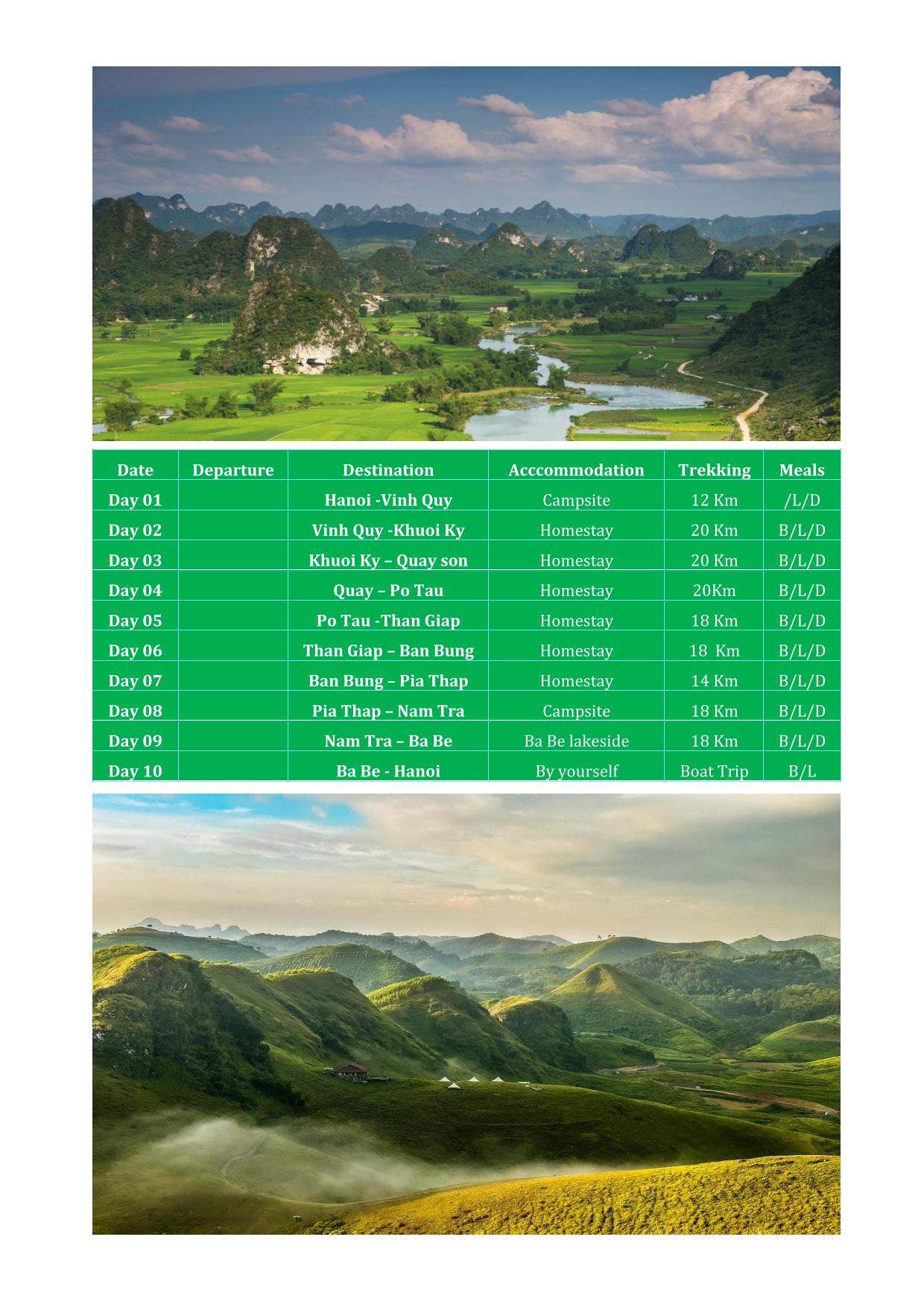 10 DAY ULTIMATE CAO BANG - BA BE TREKKING TOURS