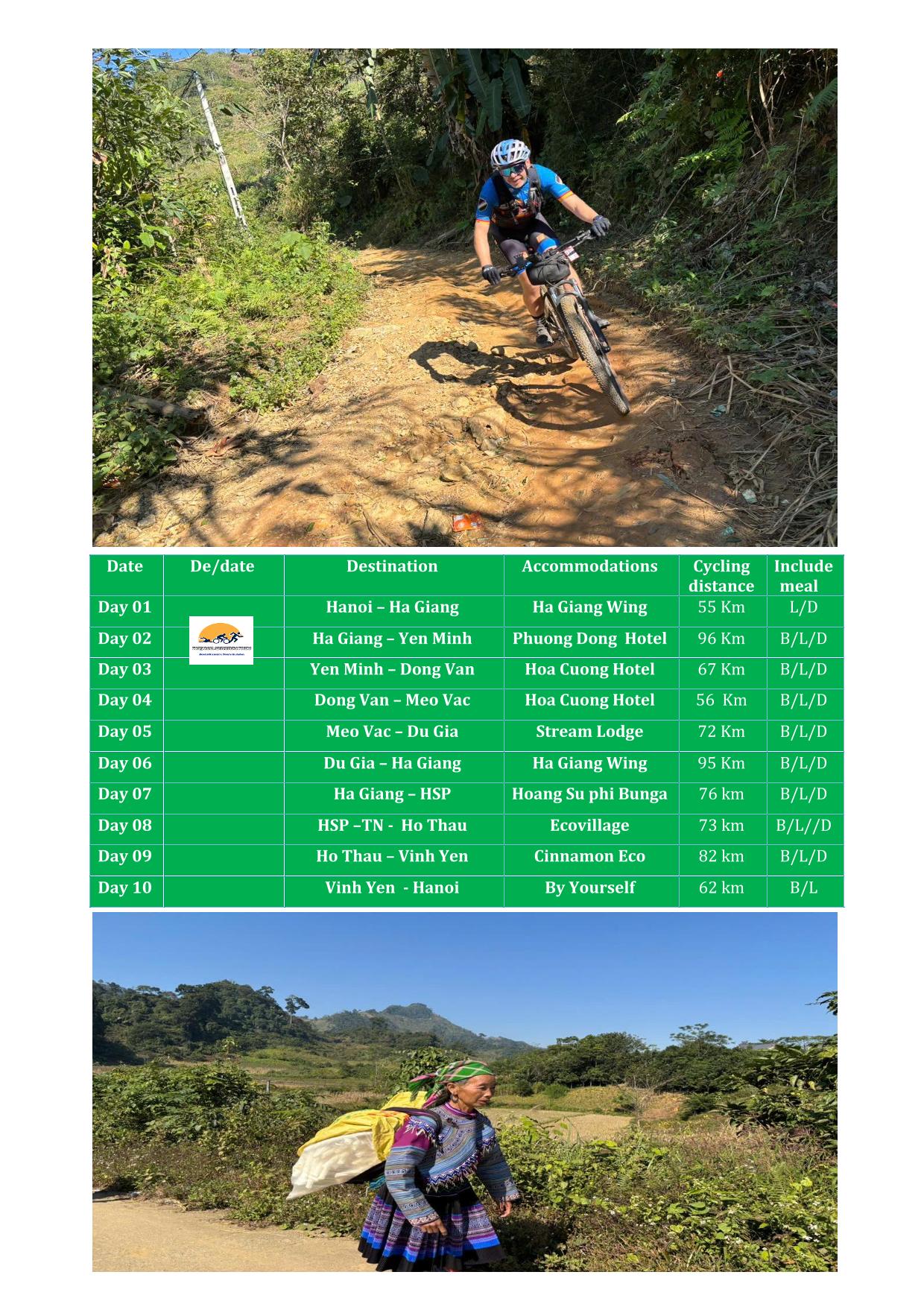 10 DAY HA GIANG LOOP & HOANG SU PHI CYCLING TOUR