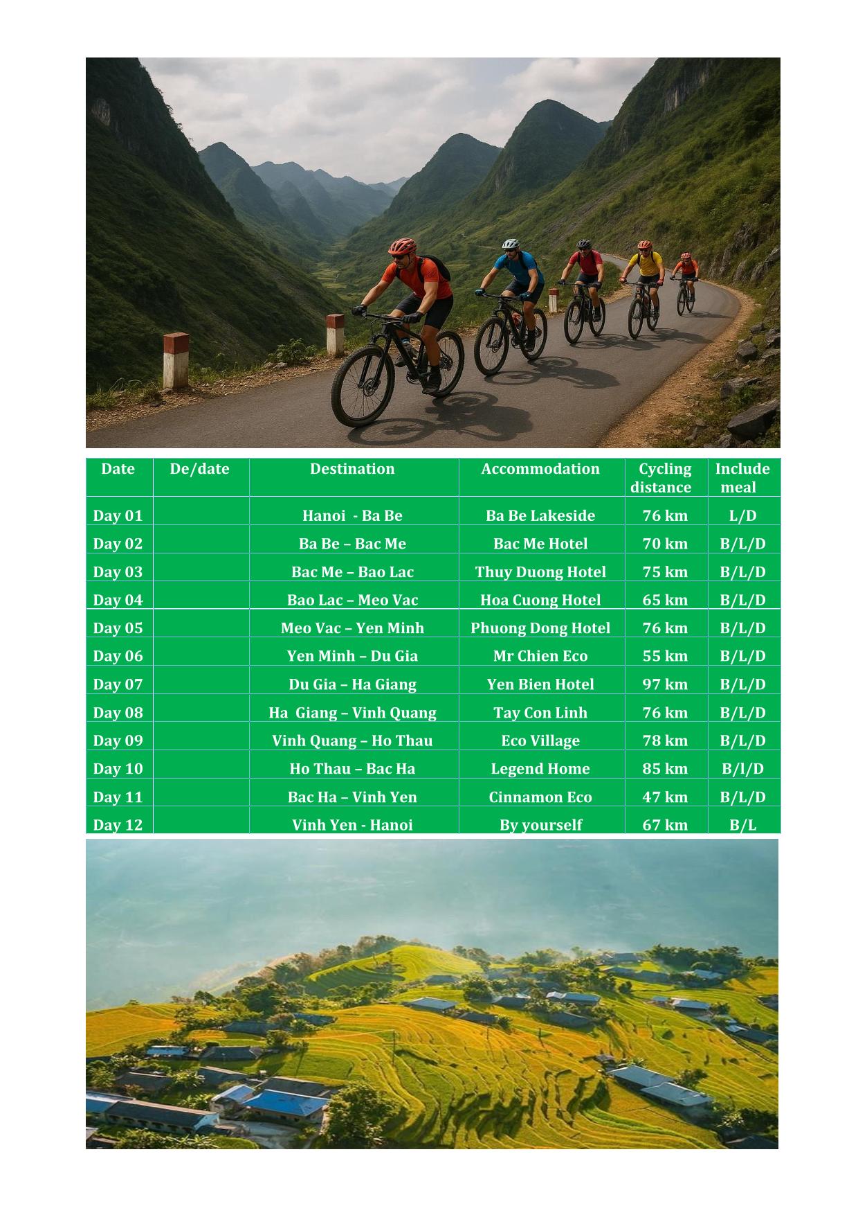 12 DAY FAR NORTH VIETNAM CYCLING TOURS: BA BE - HA GIANG -BAC HA ADVENTURE