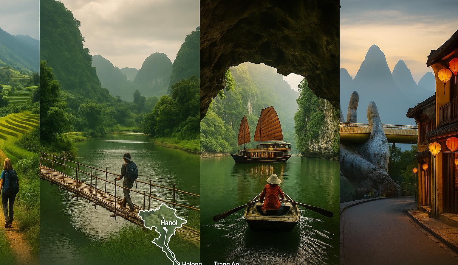12 DAY VIETNAM ADVENTURE TOURS: HANOI - SAPA - MAI CHAU - TAM COC - HALONG - DA NANG