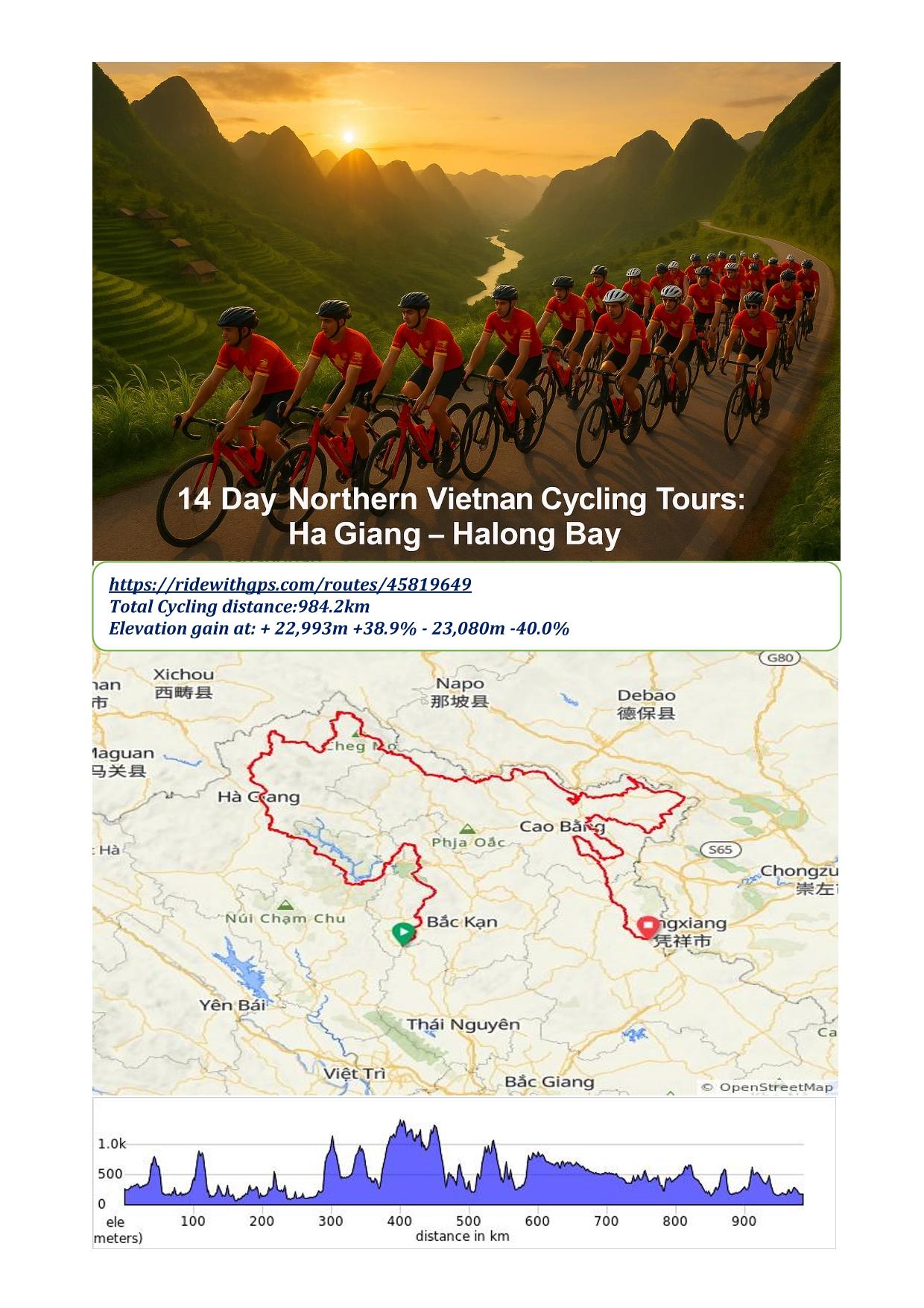 14 DAY BABE - HA GIANG - CAO BANG - HALONG BAY BICYCLE TOURS
