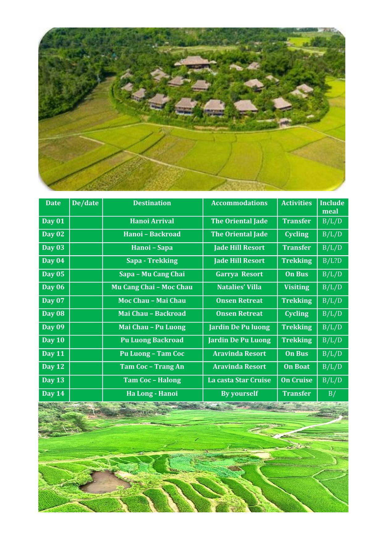 14 DAY NORTH VIETNAM REAL PREMIUM ADVENTURE HOLIDAY