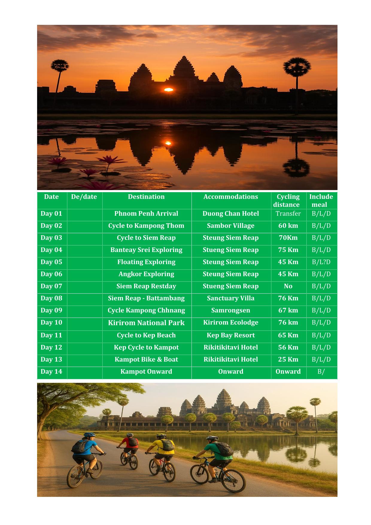 14 DAY CAMBODIA BACKROAD BICYCLE TOUR:  PHNOM PENH - KAMPOT ADVENTURE