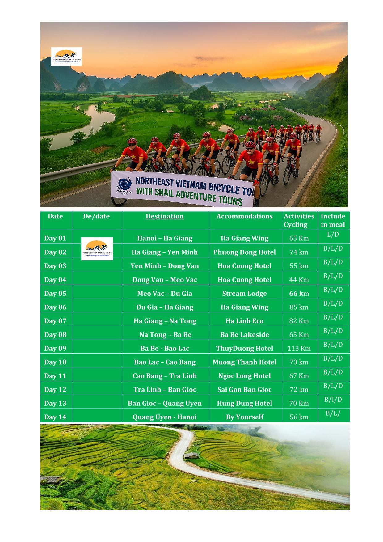 14 DAY HA GIANG - CAO BANG - BA BE EPIC BICYCLE TOURS