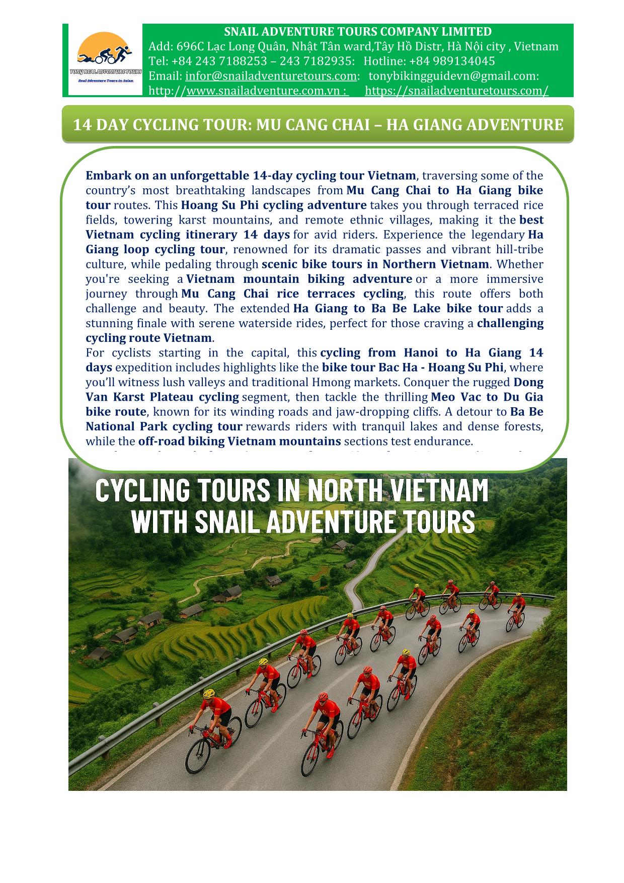 15 DAYS BEST SCENIC ROUTE IN FAR NORTH VIETNAM