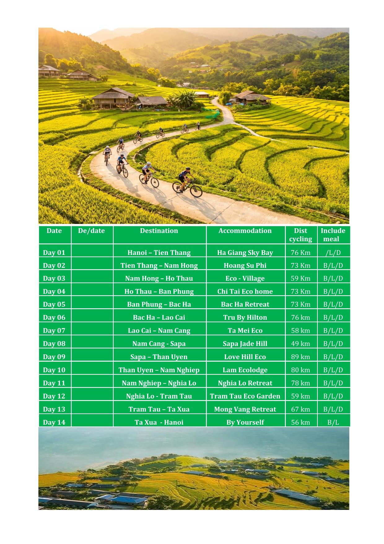 14 DAYS NORTHERN VIETNAM GRAVEL CYCLING TOURS