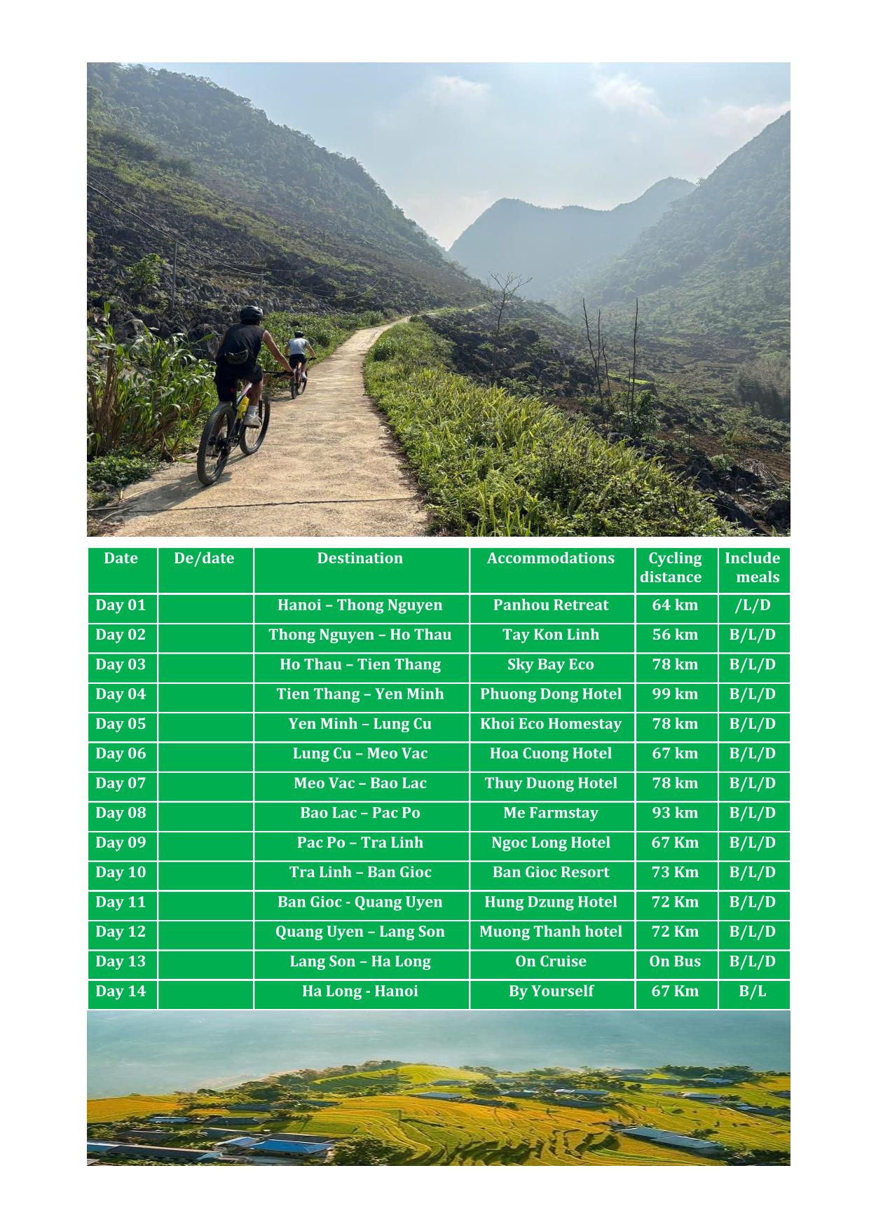 14 DAY VIETNAM BACKROADS BICYCLE TOURS