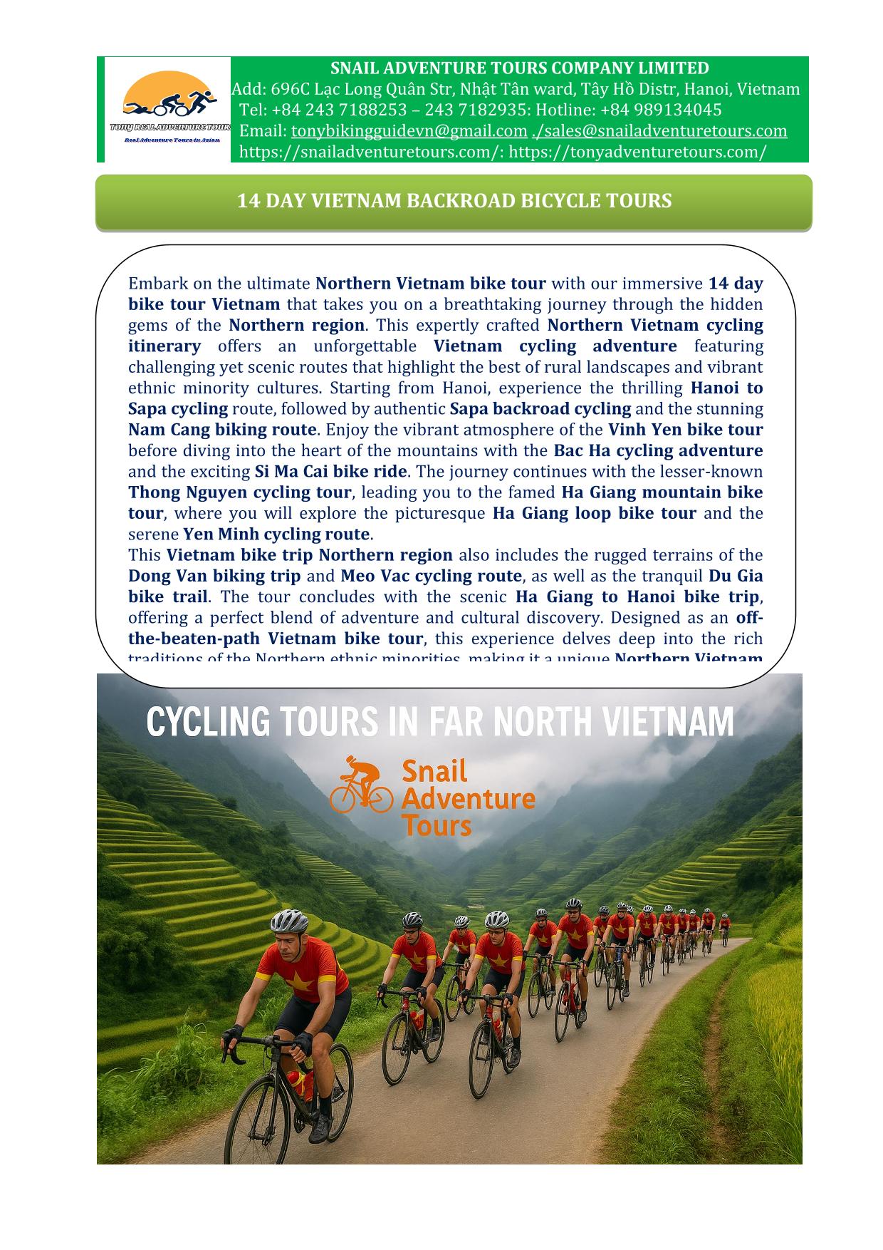 backroads bicycle tours