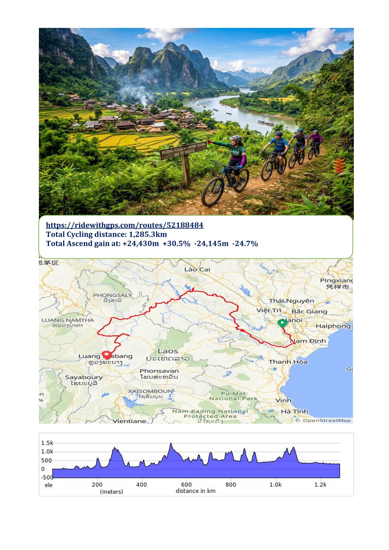 15 DAY HANOI -LUANG PRABANG BICYCLE TOUR: VIETNAM -LAOS CROSS BORDER ADVENTURE