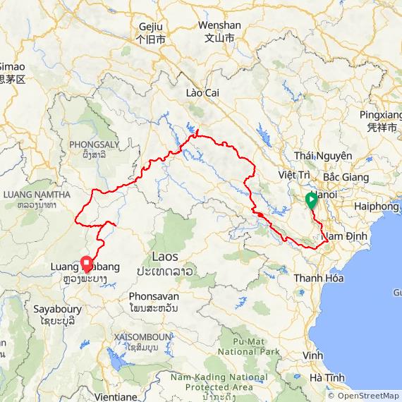 15 DAY HANOI -LUANG PRABANG BICYCLE TOUR: VIETNAM -LAOS CROSS BORDER ADVENTURE