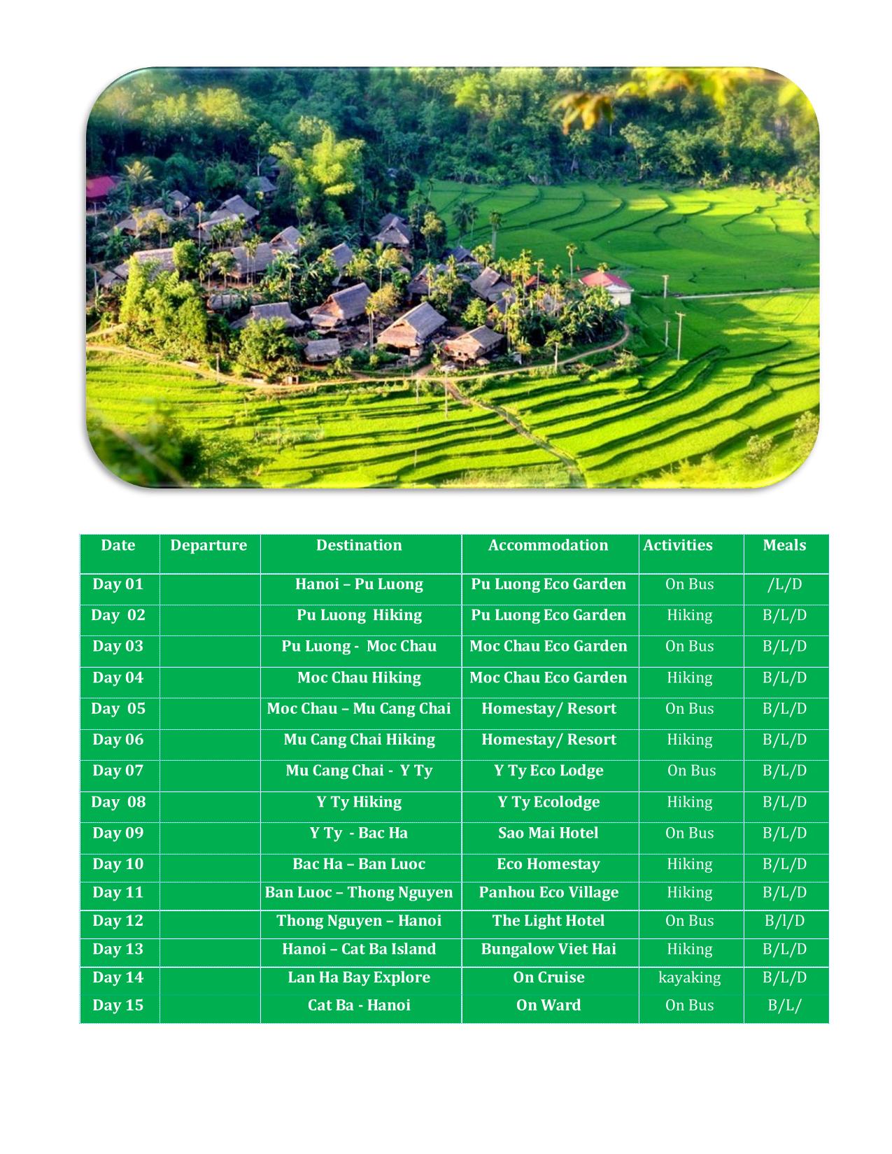 15 DAY HIDDEN GEM OF NORTHERN VIETNAM ADVENTURE TOURS
