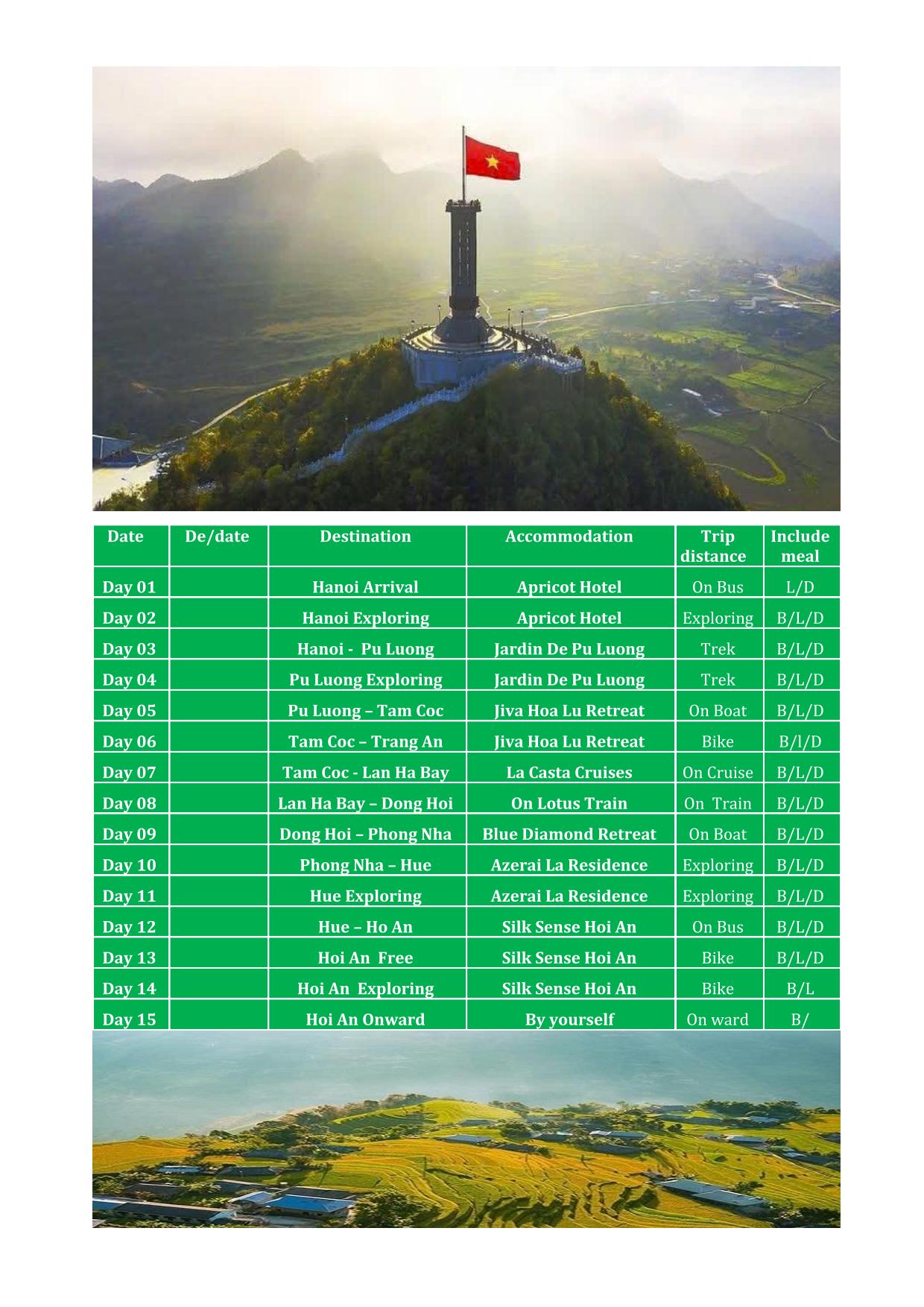 15 DAY NORTH - CENTRAL VIETNAM REAL LUX MULTI ADVENTURE TOURS
