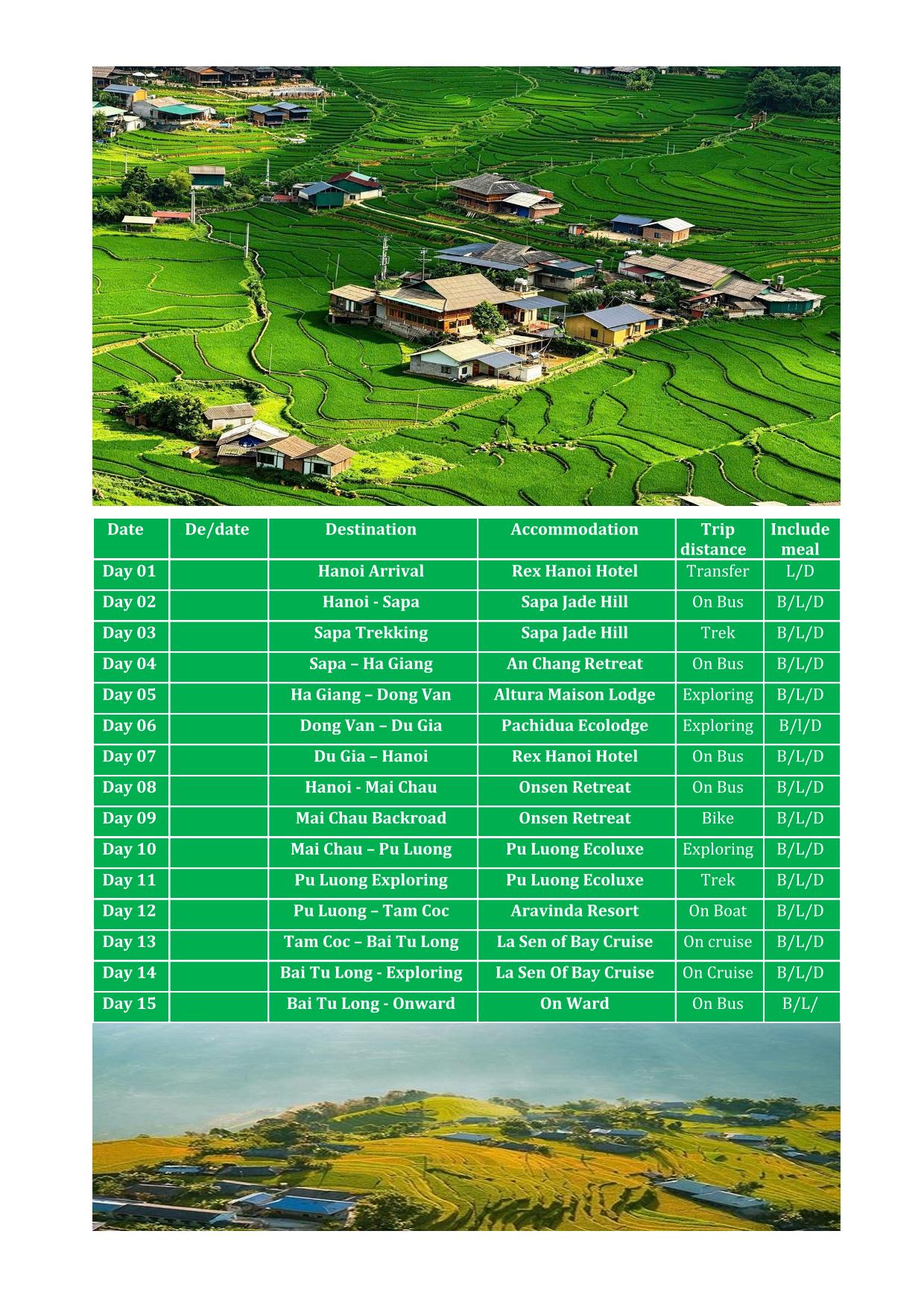 15 DAY NORTH VIETNAM REAL ADVENTURE PACKAGE HOLIDAY