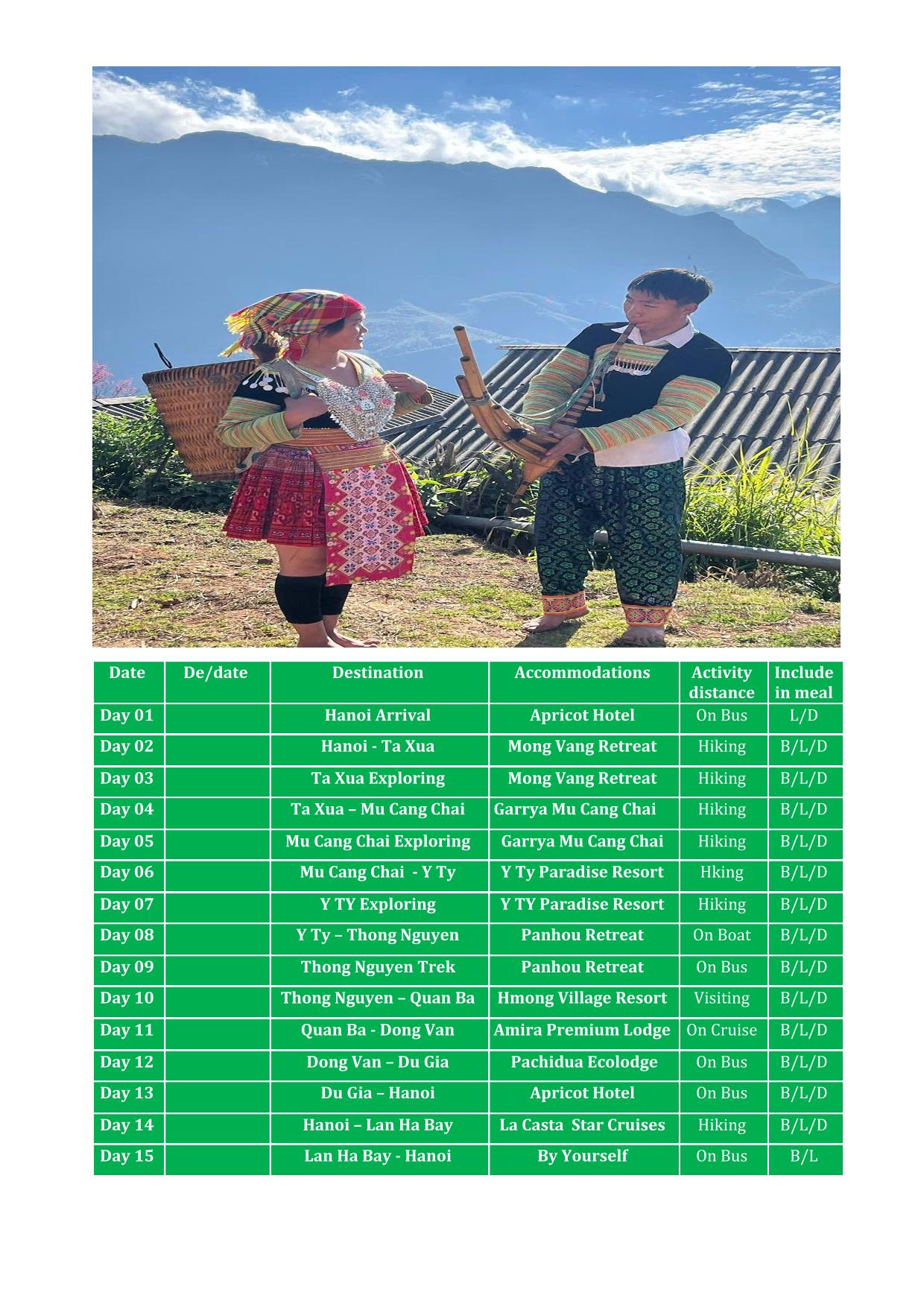 15 DAY BEST NORTH VIETNAM REAL PREMIER ADVENTURE TOURS HOLIDAY